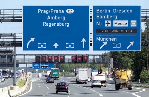 Streckenbeeinflussungsanlage Autobahnkreuz A6/A9